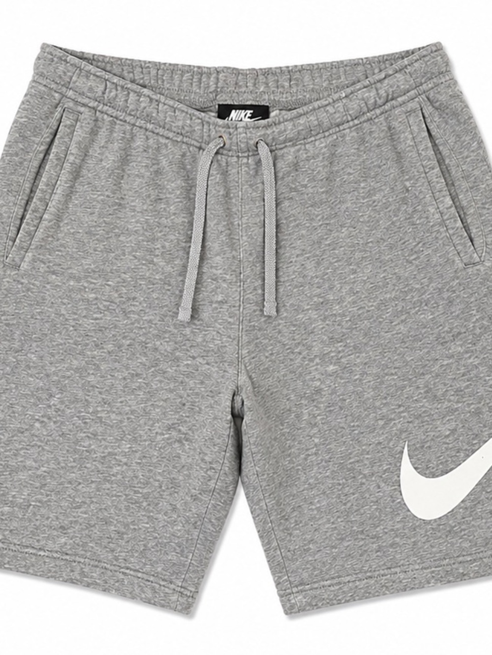 Nike Grey Heather Athletic Swoosh Shorts